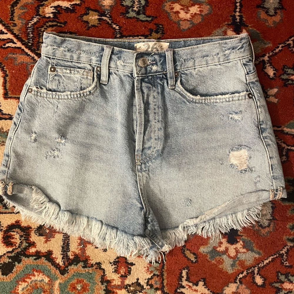 Free People We The Free Denim Jean Cutoff Shorts